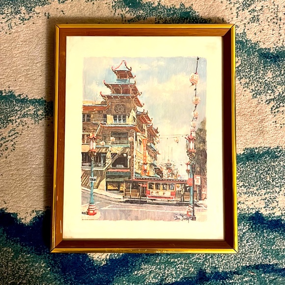 Don Davey 1968 San Francisco Chinatown Art 🖼 Print - Picture 1 of 5